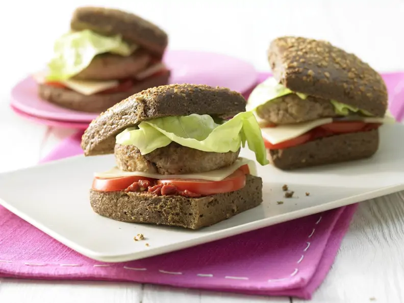 Selbstgemachte Cheeseburger