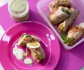 Putenrouladen mit Linsenfüllung