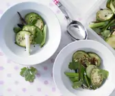 Mariniertes Ingwer-Zucchini-Gemüse