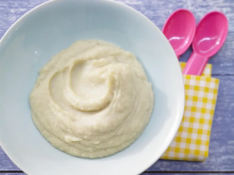 Kartoffel-Pastinaken-Brei mit Fleisch
