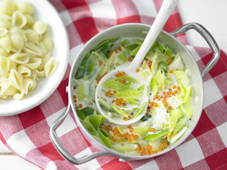 Pastasauce mit Keta-Kaviar