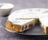 Ricotta-Quark-Kuchen mit Sauerkirschen