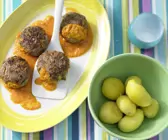 Frikadellen mit Gemüserahm
