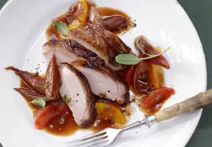 Geschmorter Wildschweinrücken