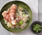 Hähnchenfilet auf Couscoussalat