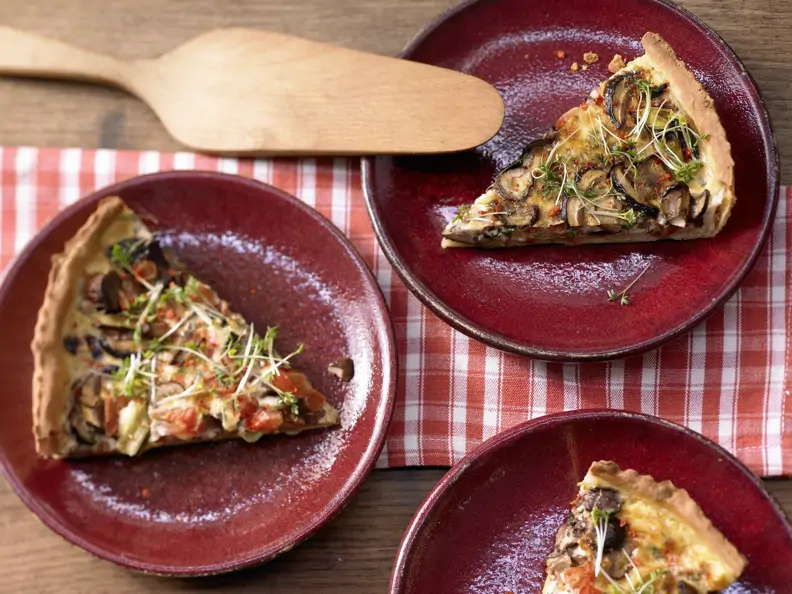 Herzhafte Tarte mit Pilzen