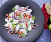 Ceviche von weißem Fisch
