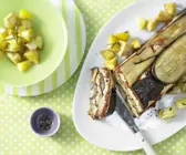 Pastete mit Auberginen und Rosmarinkartoffeln