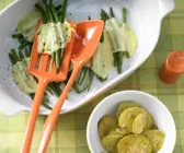 Bohnen-Käse-Päckchen mit Bratkartoffeln