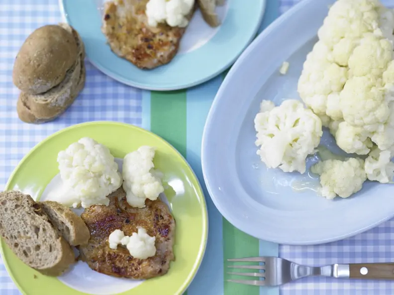 Marinierter Blumenkohl mit Grillsteaks