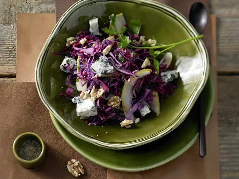 Rotkohl-Birnen-Salat