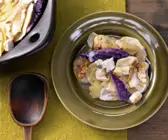 Rotkohl-Kartoffel-Gratin