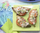 Gratinierte Bratwurstbrote