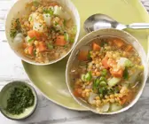 Linsen. Suppe, Eintopf, Ballaststoffe, Protein