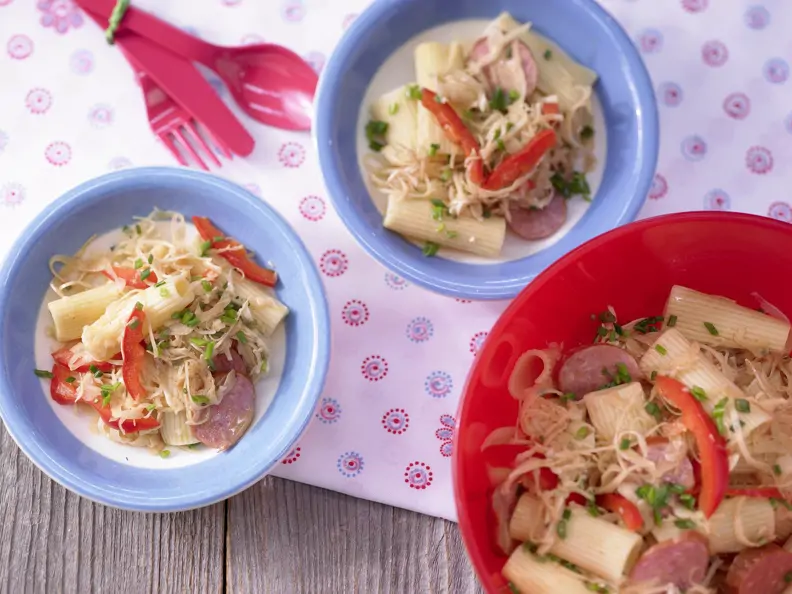 Nudelsalat mit Cabanossi