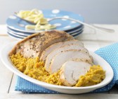 Putenbraten mit Gemüsepüree