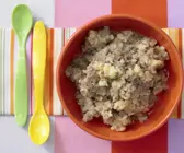 Kartoffelbrei mit Hähnchenleber