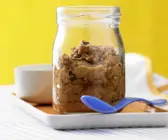 Auberginenbrei mit Zwieback