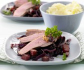 Entenbrust auf Ananaskraut