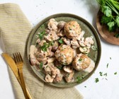 Semmelknödel mit Rahmpilzen – smarter