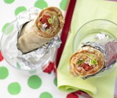 Wrap mit Putenbrust und Erdnussbutter