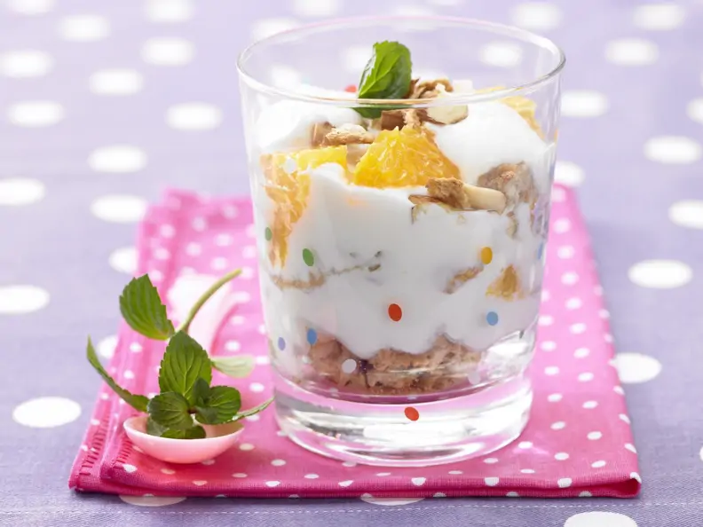 Orangencreme mit Quark und Joghurt