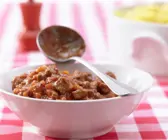 Fusilli mit Lamm-Gemüse-Ragout