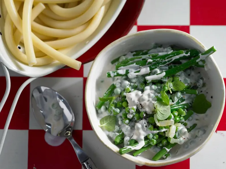 Makkaroni mit Gemüse-Ragout