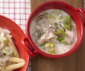 Penne mit Meerrettichsauce