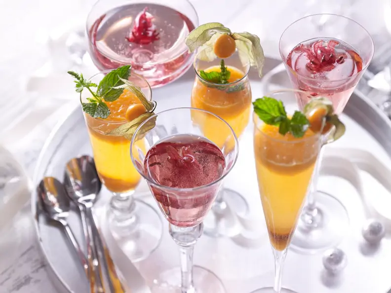 Fruchtige Sekt-Cocktails