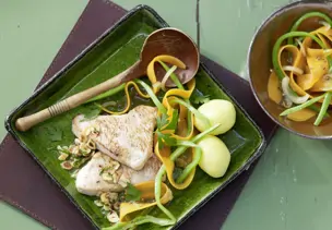 Bohnengemüse mit Schnitzel