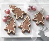 Tannenbäume mit Schokoschnee