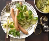Kartoffelsalat mit Feldsalat
