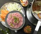 Fondue mit Schweinefilet