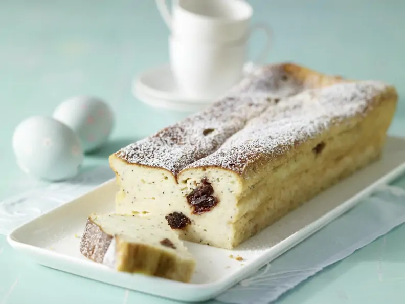 Kirsch-Käsekuchen mit Mohn