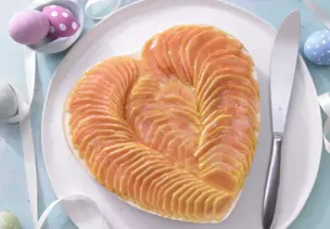 Papaya-Herztorte