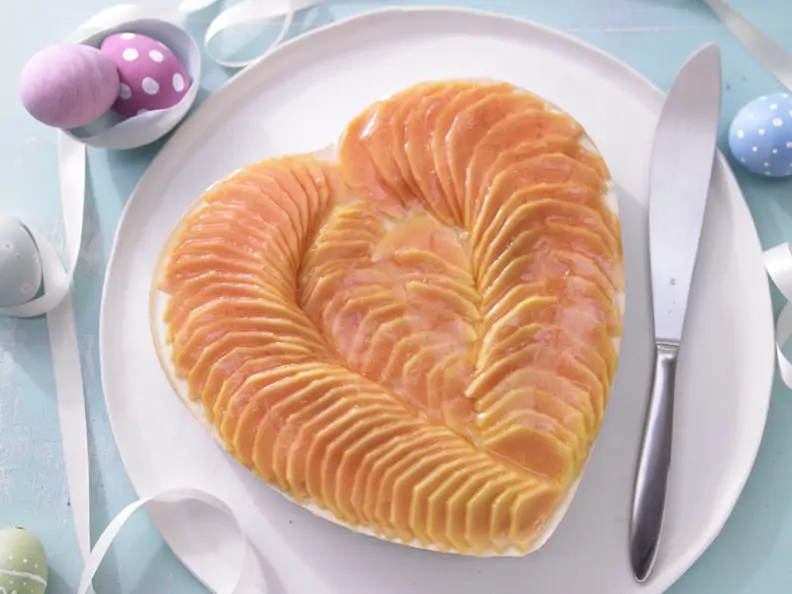 Papaya-Herztorte
