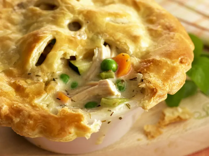 Hähnchen-Pie mit Gemüse