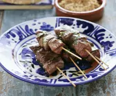 Gegrillte Spieße vom Lamm