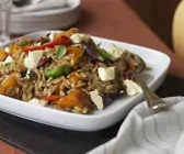Salat mit Kürbis, Orzo und Schafskäse