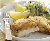 Schnitzel aus Hähnchen mit Krautsalat