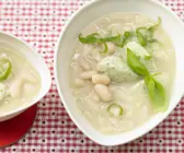 Bohnensuppe mit Quarkklößchen