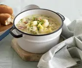 Kartoffelsuppe mit geräuchertem Fisch