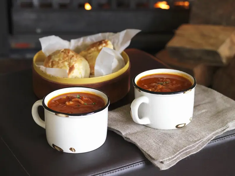 Speck-Tomaten-Suppe