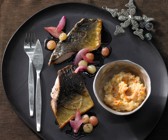Karpfenfilet mit Karamelltrauben