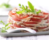 Rucola-Pfannkuchentorte