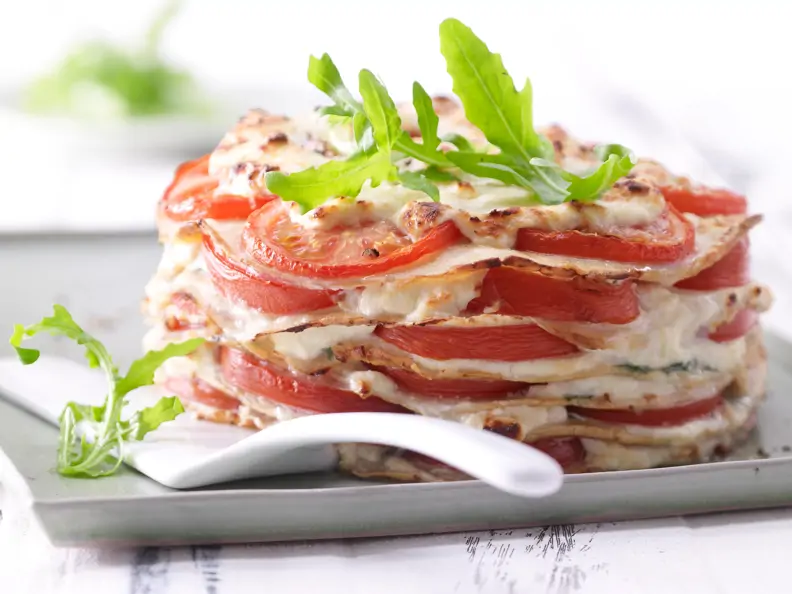 Rucola-Pfannkuchentorte