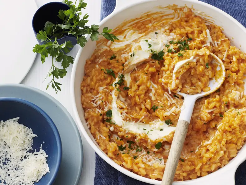 Risotto mit Tomate und Parmesan