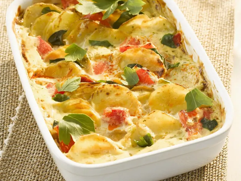 Kartoffel-Tomaten-Gratin