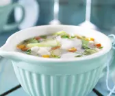 Suppe mit Fisch